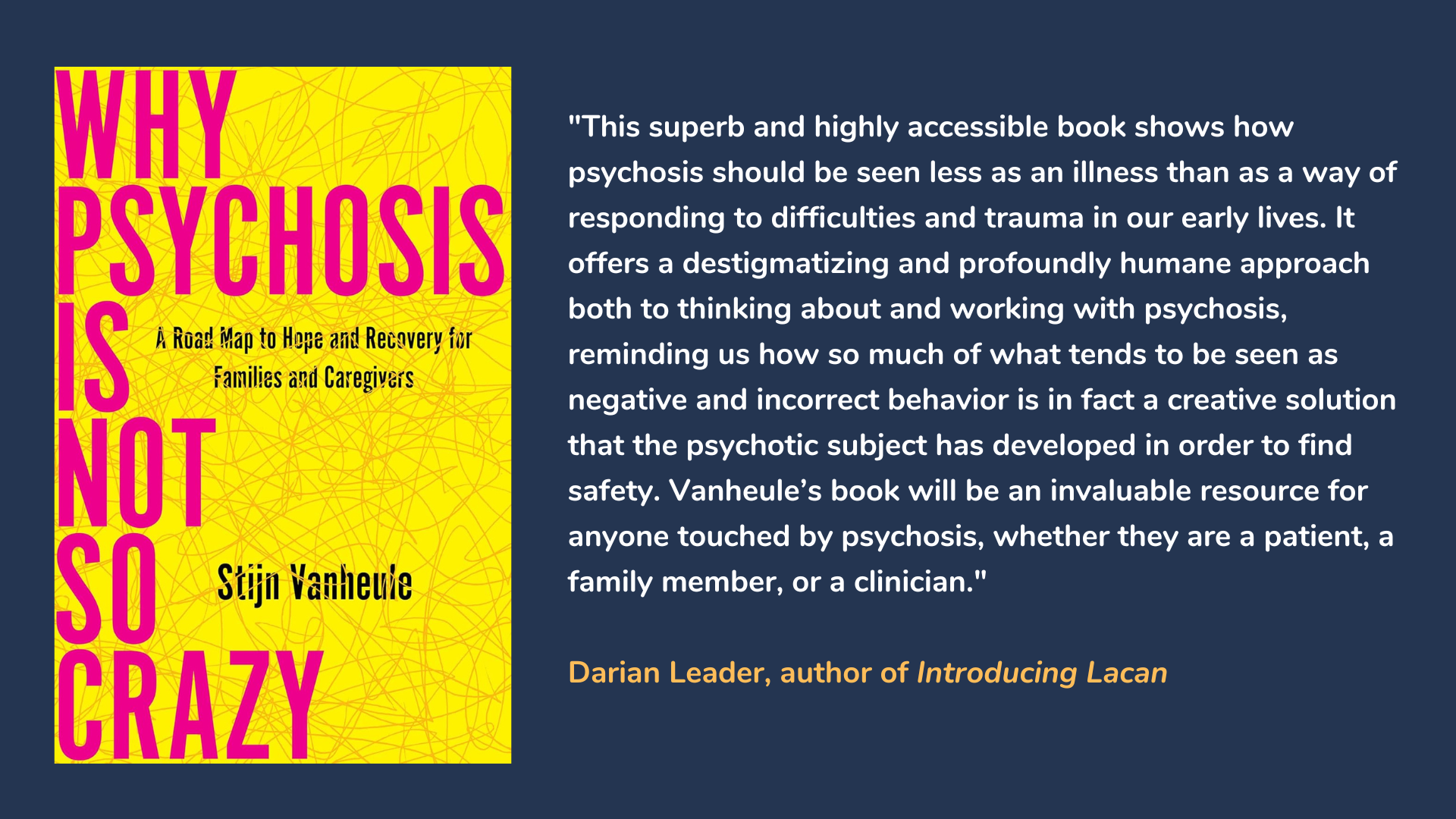 Why Psychosis Is Not So Crazy. Book cover and book review