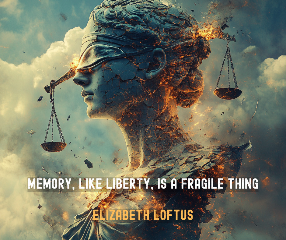 Elizabeth Loftus quote "Memory, Like Liberty, Is a Fragile Thing"