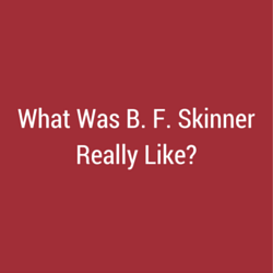 What Was B. F. Skinner Really Like?